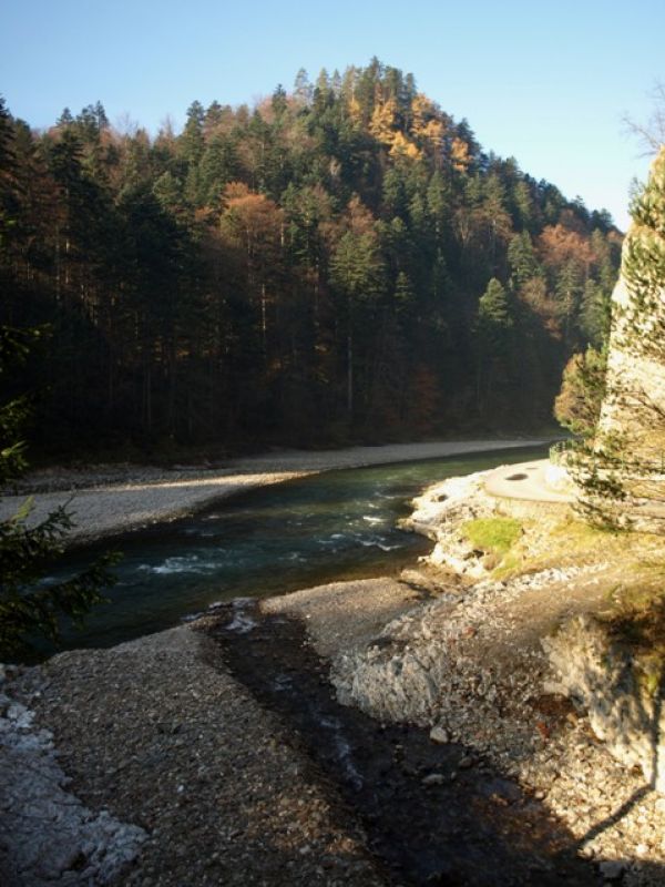 Leśnicki Potok , Dunajec , Pieniny